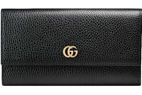 gg marmont leather continental wallet|gg marmont bi fold wallet.